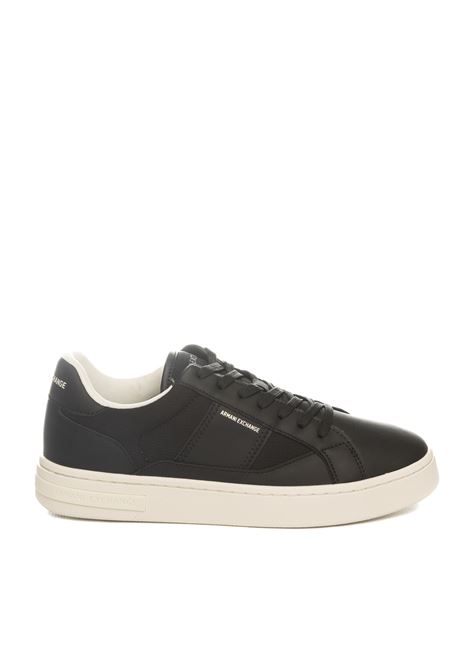 Black leather sneaker ARMANI EXCHANGE | XUX241XV911-K001